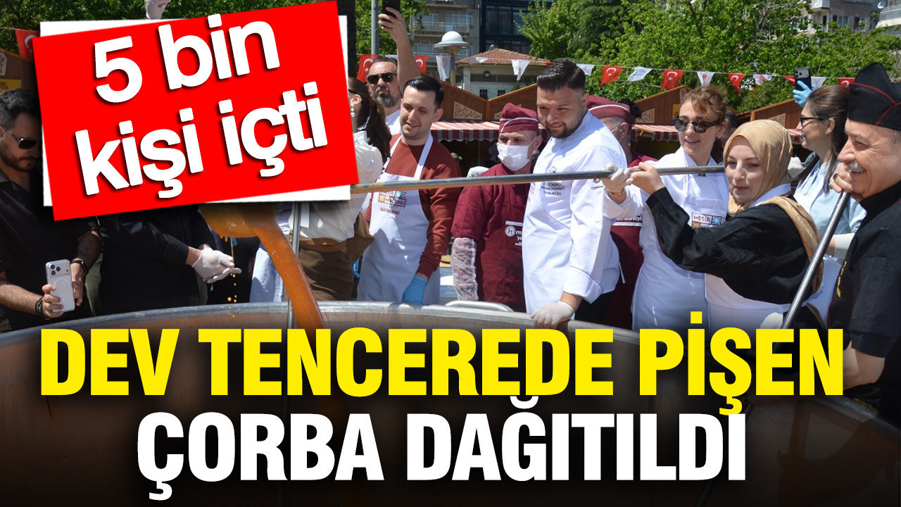 Manisa’da 5 Bin Kişilik Çorba İkramı: Dev Tencerede Geleneksel Tarhana