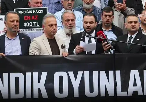 Saadet partisinden findik oyunlari eylemi taban fiyat 400 tl olmali pRK3WUKS